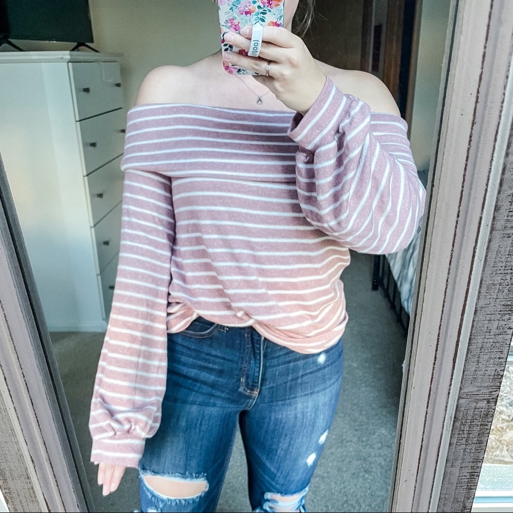 Off the shoulder sweater